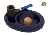 Ashtray & Tobacco jars CHACOM Ceramic Pipe Ashtray for 1 Pipe - CC608 Cobalt Blue