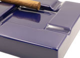 Ashtray Cendrier Cig'R Céramique Carré - Bleu Cobalt