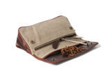 Tobacco Pouches CHACOM 2 PIPE CASE WITH POUCH CC017 - BEIGE&RETRO