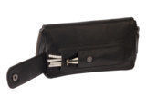 Tobacco Pouches CHACOM 2 pipe case with pouch CC022 - Black