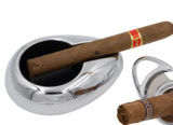 Cigar Cutters Cig-R cigar cutter and ashtray set - chrome