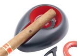 Cigar Cutters Cig-R cigar cutter and ashtray set - red