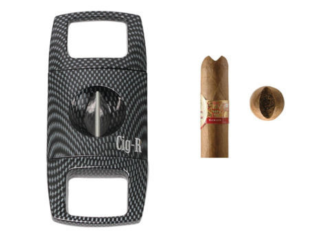 Cigar Cutters Cig-R V-Cut Cigar Cutter - Carbon