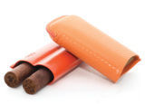 Étuis à cigares Étui 2 cigares Cig-R - finition Carbone orange