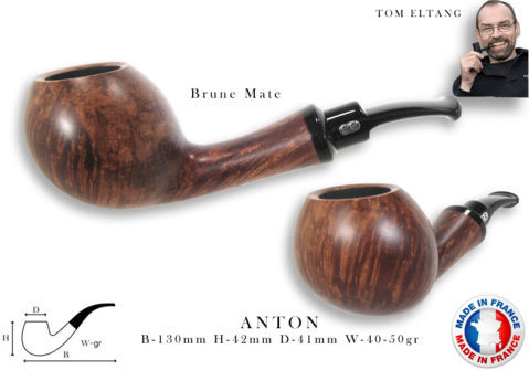 Anton by Tom Eltang Pipe CHACOM Anton - Matte brown