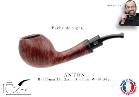 Anton by Tom Eltang Pipe CHACOM Anton - Vine peach
