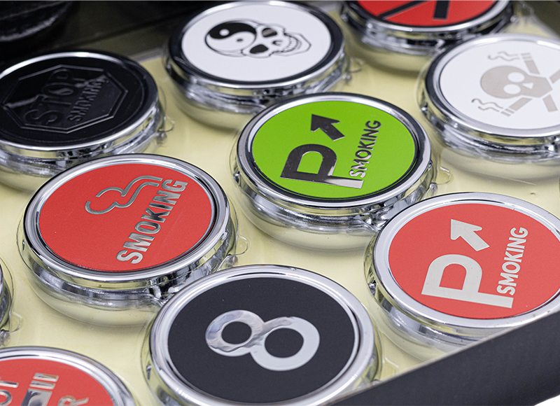 Lot De 5 Cendriers En Terre Cuite - Moyen Modèle